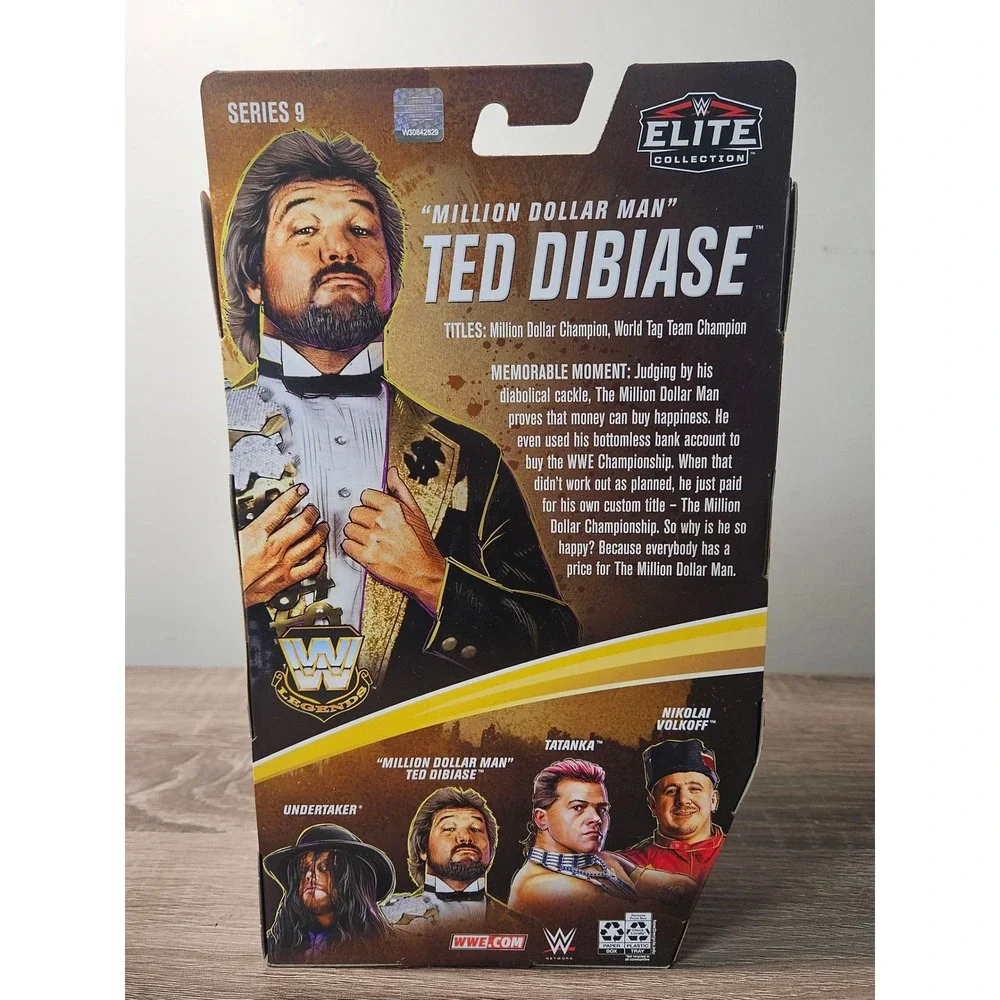 Ted Dibiase Chase Factory Sealed | Elite Legends Series 9 | WWE WWF | Mattel